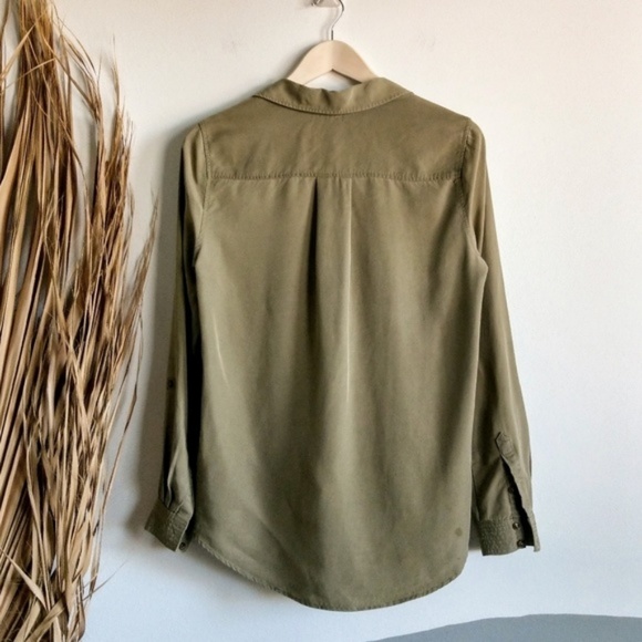 SOLD* Anthro Holding Horses Celina Blouse Olive - Picture 6 of 8